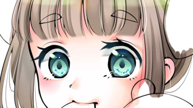 目の塗り方 イラスト初心者でも真似するだけで簡単にできる着彩方法 あおいのお絵かき帳